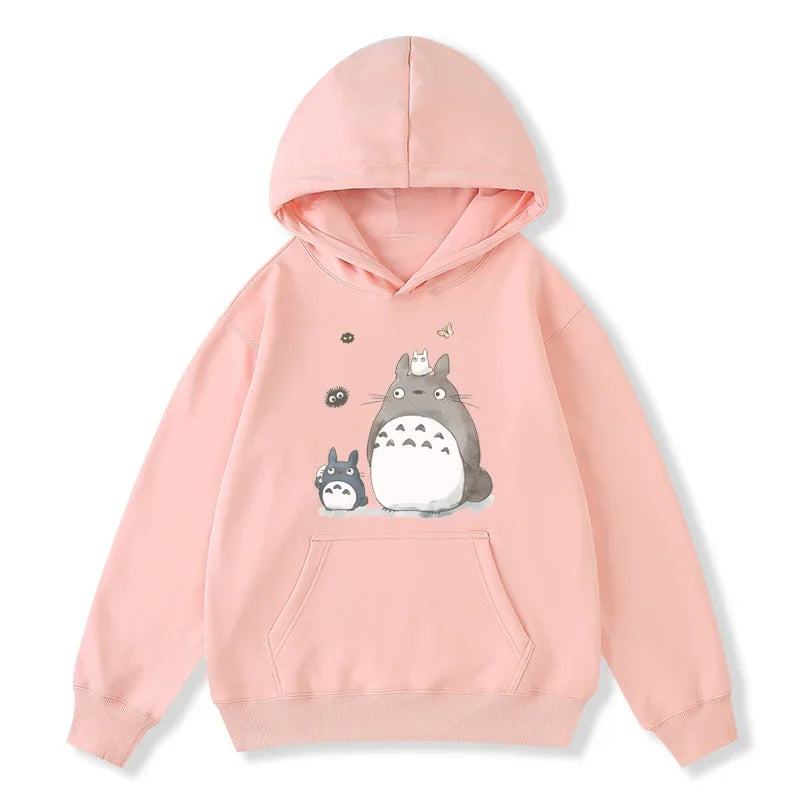 Hooded Sweatshirt Autumn and Winter Long-sleeved Fashion Boys and Girls Casual Pullover Hayao Miyazaki My Neighbor Totoro