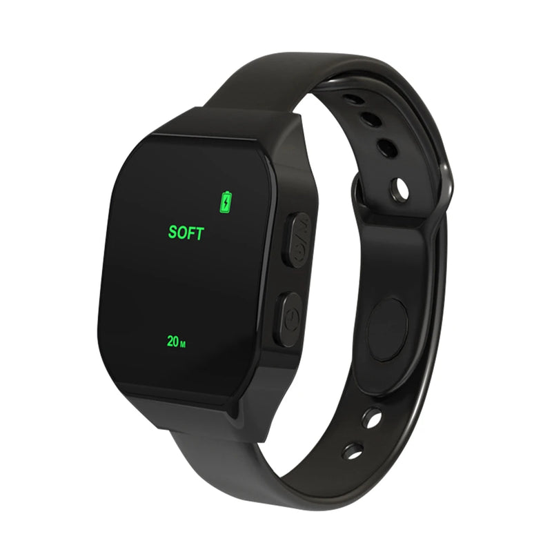 EMS Sleep Aid Watch with soft display and adjustable settings for stress relief and better sleep.