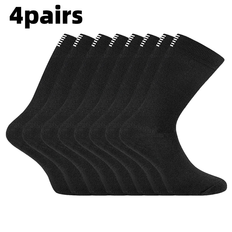4 Pairs of Men and Women's Compression Sports Socks for Running, Cycling, Climbing, Walking, and Hiking