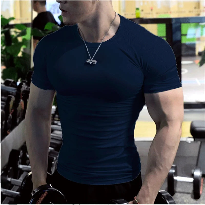 Oversized t Shirt For Men Short Sleeve White t-Shirts Man Quick Dry Football Shirt Soccer Jersey Compression Gym t Shirts Top