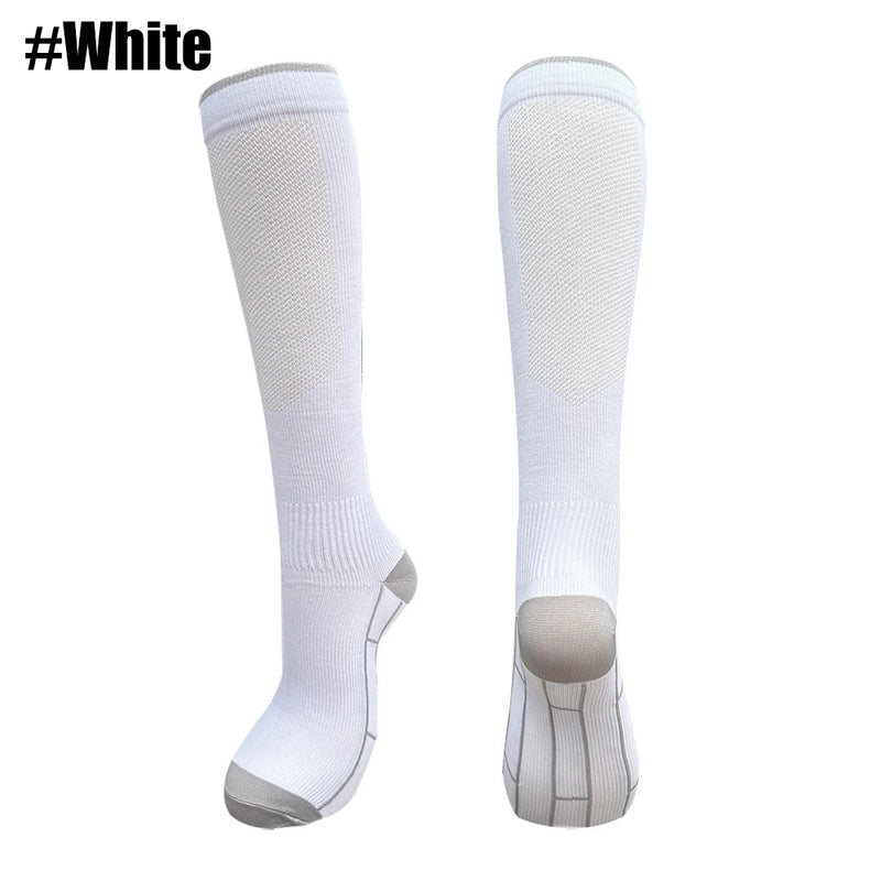 1Pair Compression Socks Women & Men Graduated 20-30mmHg for Running, Athletic, Flight Sock - Performance & Recovery
