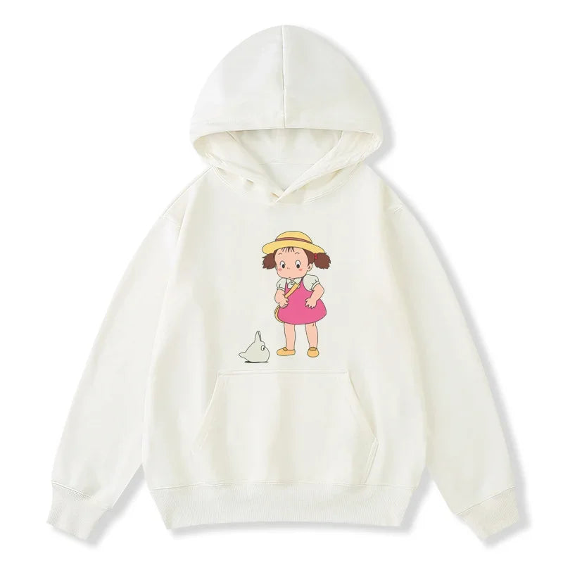 Hooded Sweatshirt Autumn and Winter Long-sleeved Fashion Boys and Girls Casual Pullover Hayao Miyazaki My Neighbor Totoro