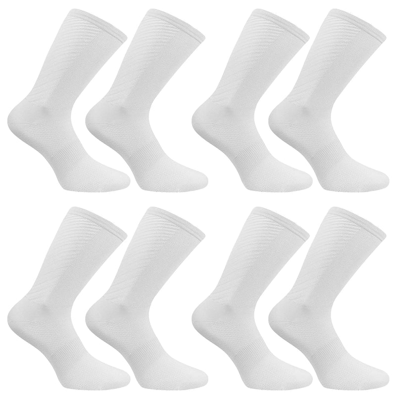 4 Pairs of Men and Women's Compression Sports Socks for Running, Cycling, Climbing, Walking, and Hiking