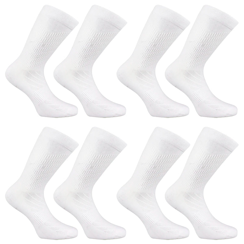 4 Pairs of Men and Women's Compression Sports Socks for Running, Cycling, Climbing, Walking, and Hiking