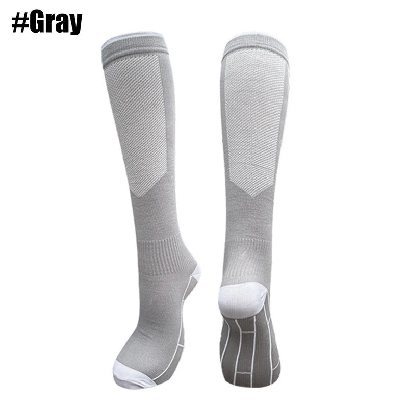 1Pair Compression Socks Women & Men Graduated 20-30mmHg for Running, Athletic, Flight Sock - Performance & Recovery