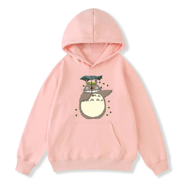 Hooded Sweatshirt Autumn and Winter Long-sleeved Fashion Boys and Girls Casual Pullover Hayao Miyazaki My Neighbor Totoro