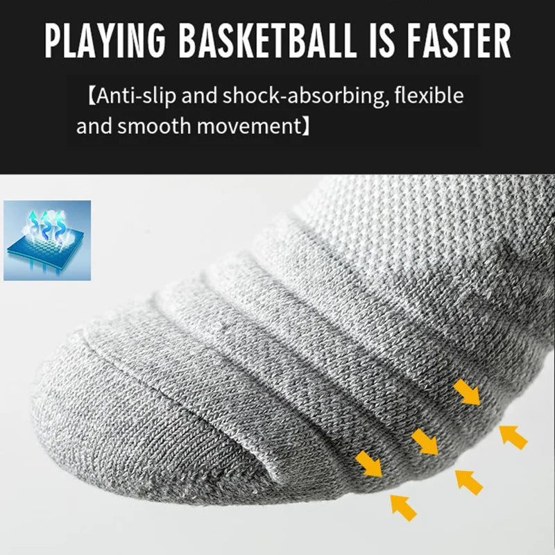 Sports Socks For Men Women Breathable Running Fitness Compression Socks Professional Marathon Quick Dry Socks Elastic towel sock