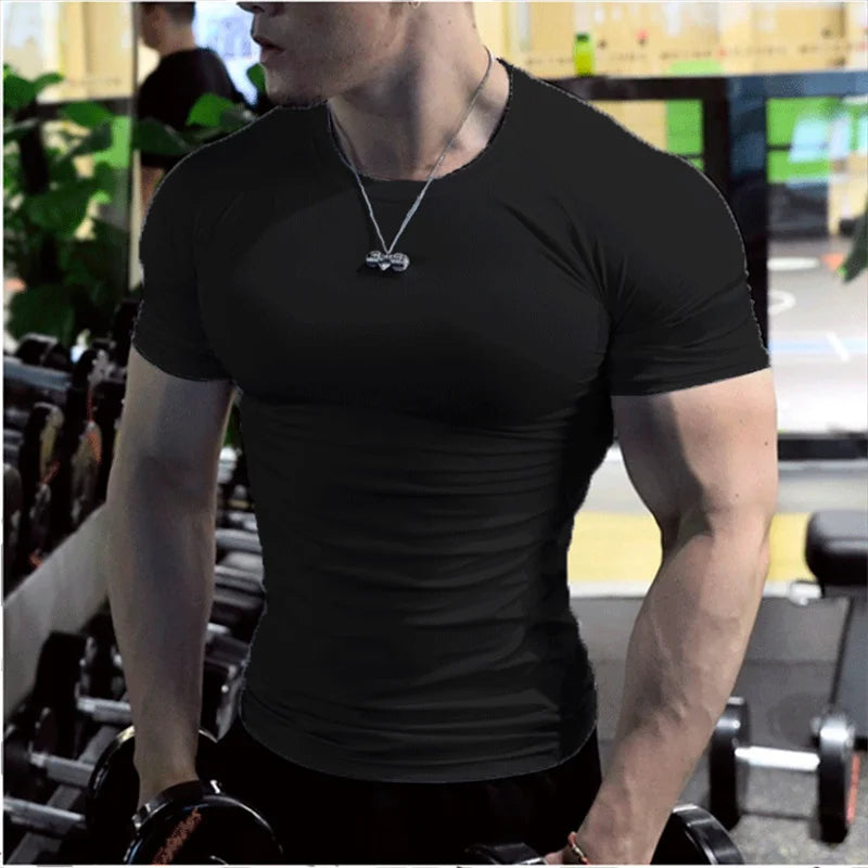 Oversized t Shirt For Men Short Sleeve White t-Shirts Man Quick Dry Football Shirt Soccer Jersey Compression Gym t Shirts Top