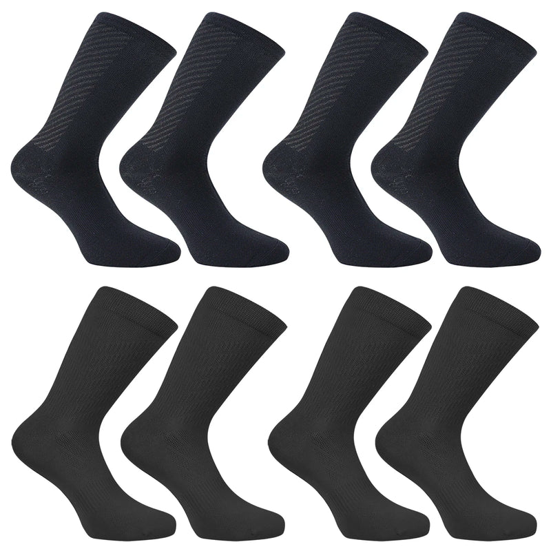 4 Pairs of Men and Women's Compression Sports Socks for Running, Cycling, Climbing, Walking, and Hiking